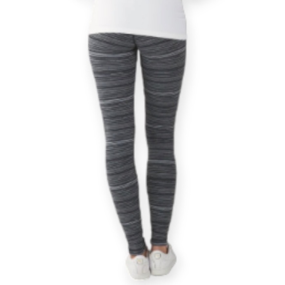 Lululemon Wunder Under Pant III Legging Cyber Stripe Deep Coal Black SZ 4 - Picture 3 of 11